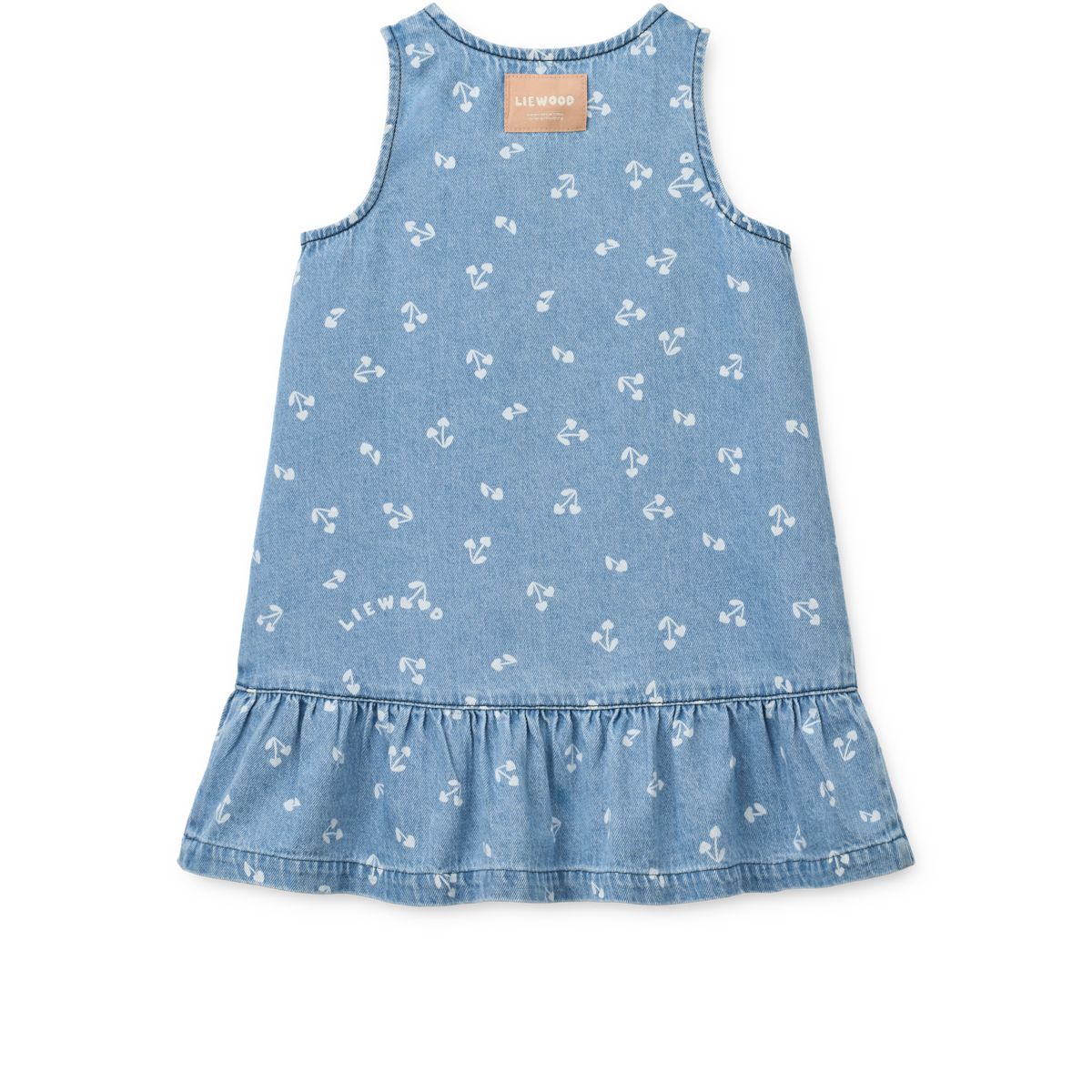 LIEWOOD SYBILLA lys denimkjole - Cherry heart sandy / Denim - Kjole