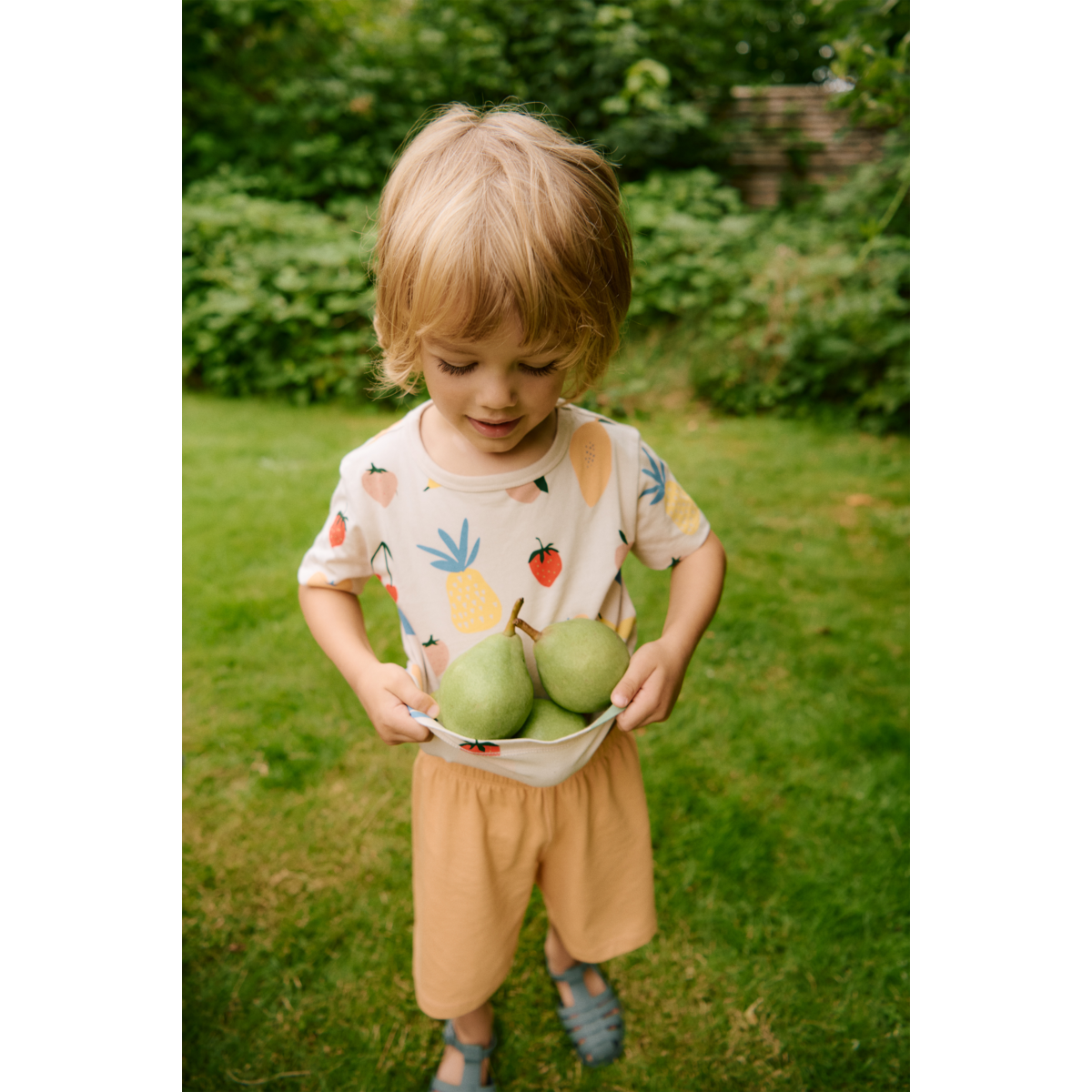 LIEWOOD APIA kortærmet t-shirt med print - Fruit / Sandy - T-shirt