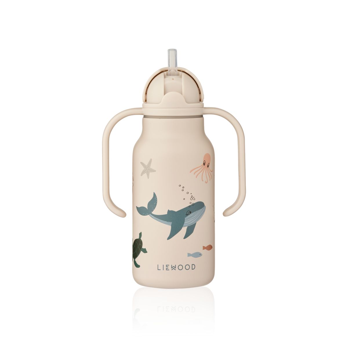 LIEWOOD KIMMIE vandflaske i stål 250 ml - Sea creature / Sandy - Vandflaske