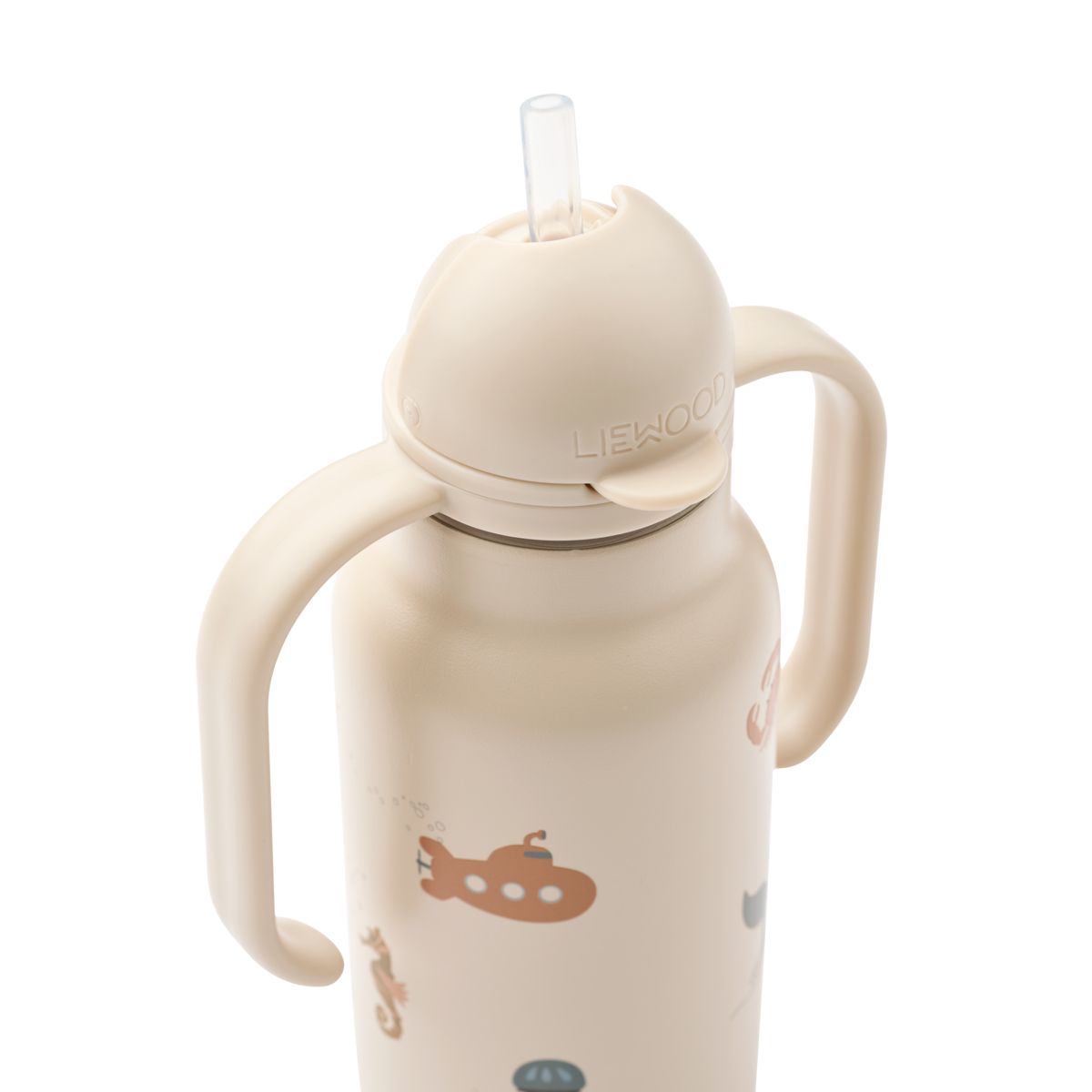 LIEWOOD KIMMIE vandflaske i stål 250 ml - Sea creature / Sandy - Vandflaske