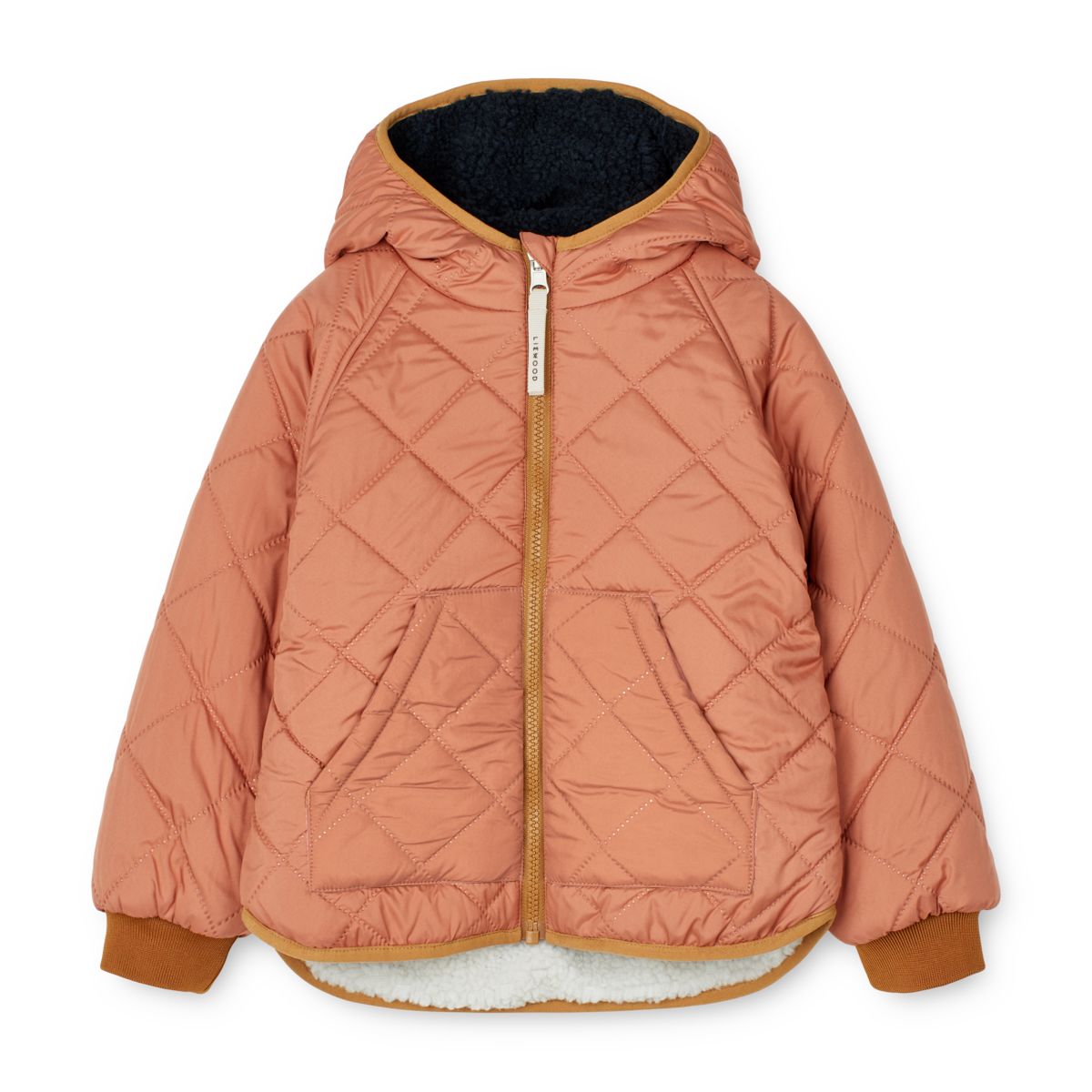 LIEWOOD Jackson Vendbar Termojakke - Tuscany rose / Midnight navy - Jakker