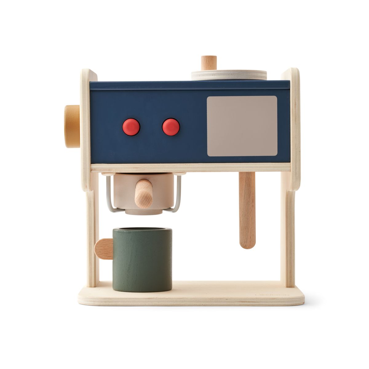 LIEWOOD Titouan Espressomaskine I Træ - Indigo blue multi mix - FORUDSÆT SPIL