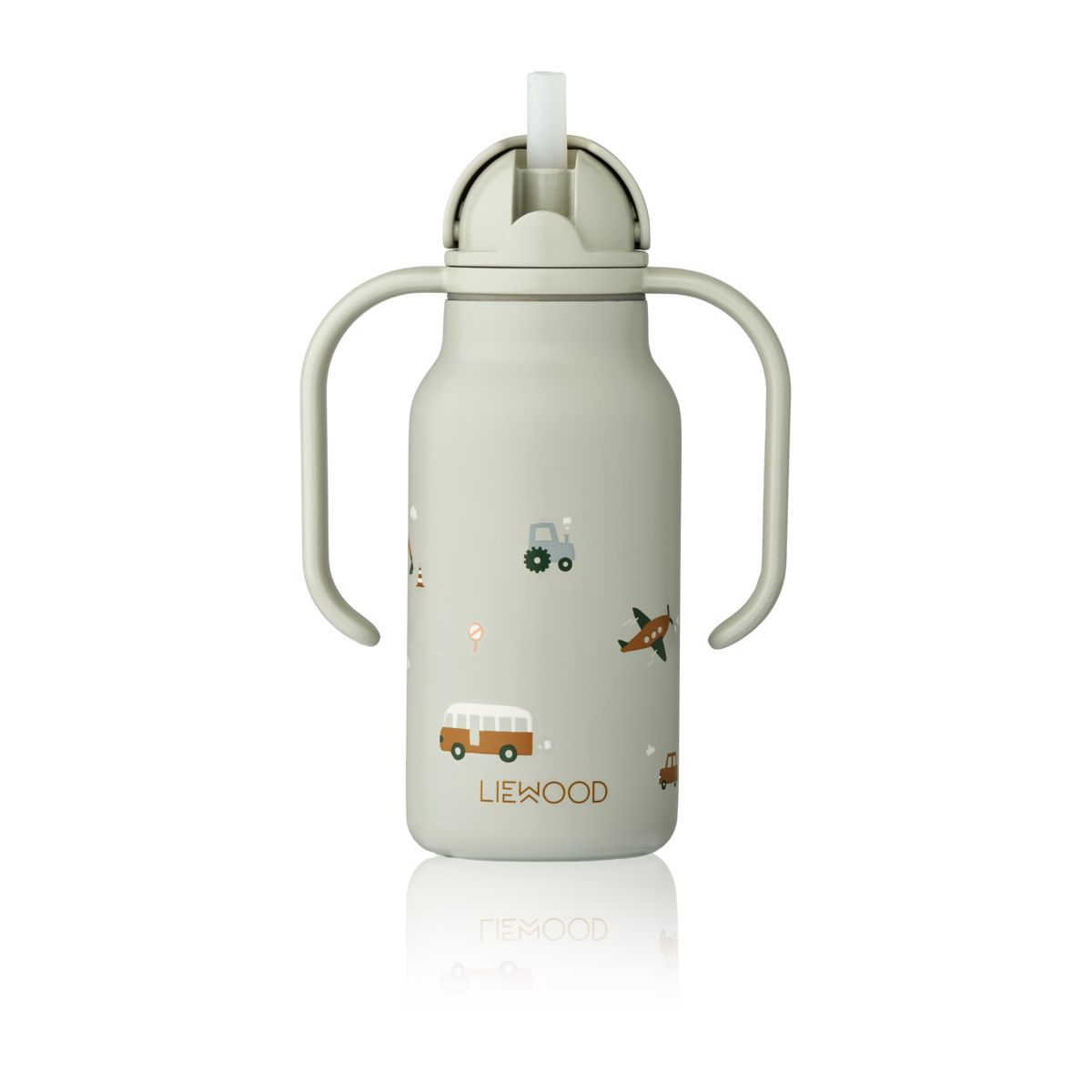 LIEWOOD KIMMIE vandflaske i stål 250 ml - Vehicles / Dove blue - Vandflaske