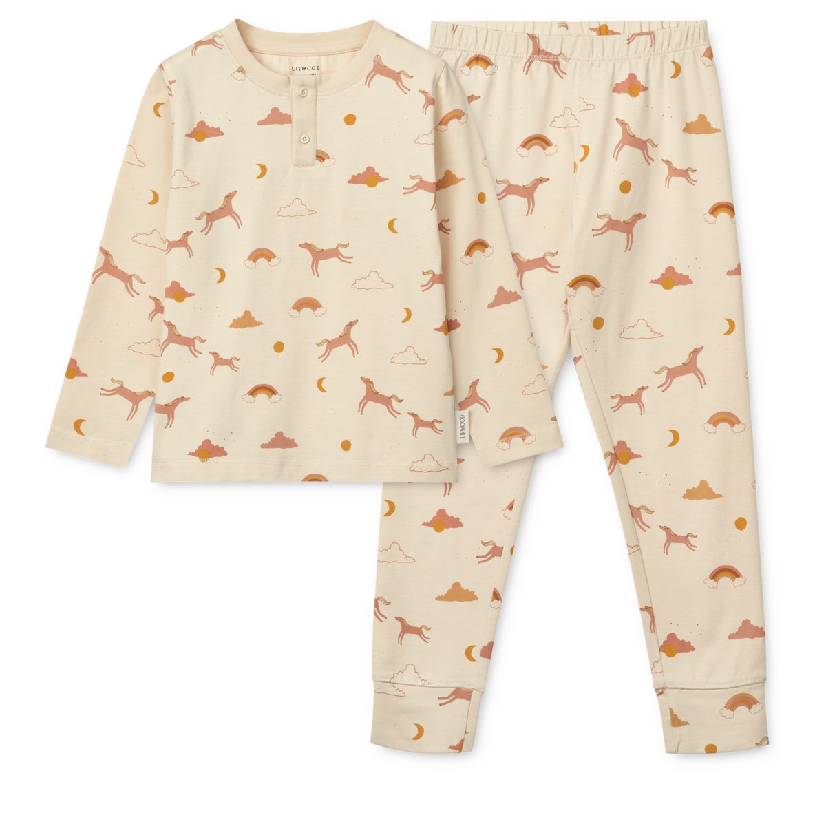 LIEWOOD WILHELM Mønstret Pyjamas - Dream / Ecru - Pyjamassæt