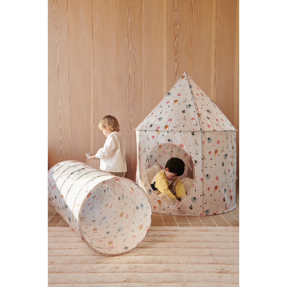 LIEWOOD Emmanuel Pop-op Tunnel - Peach / Sea shell - TELT