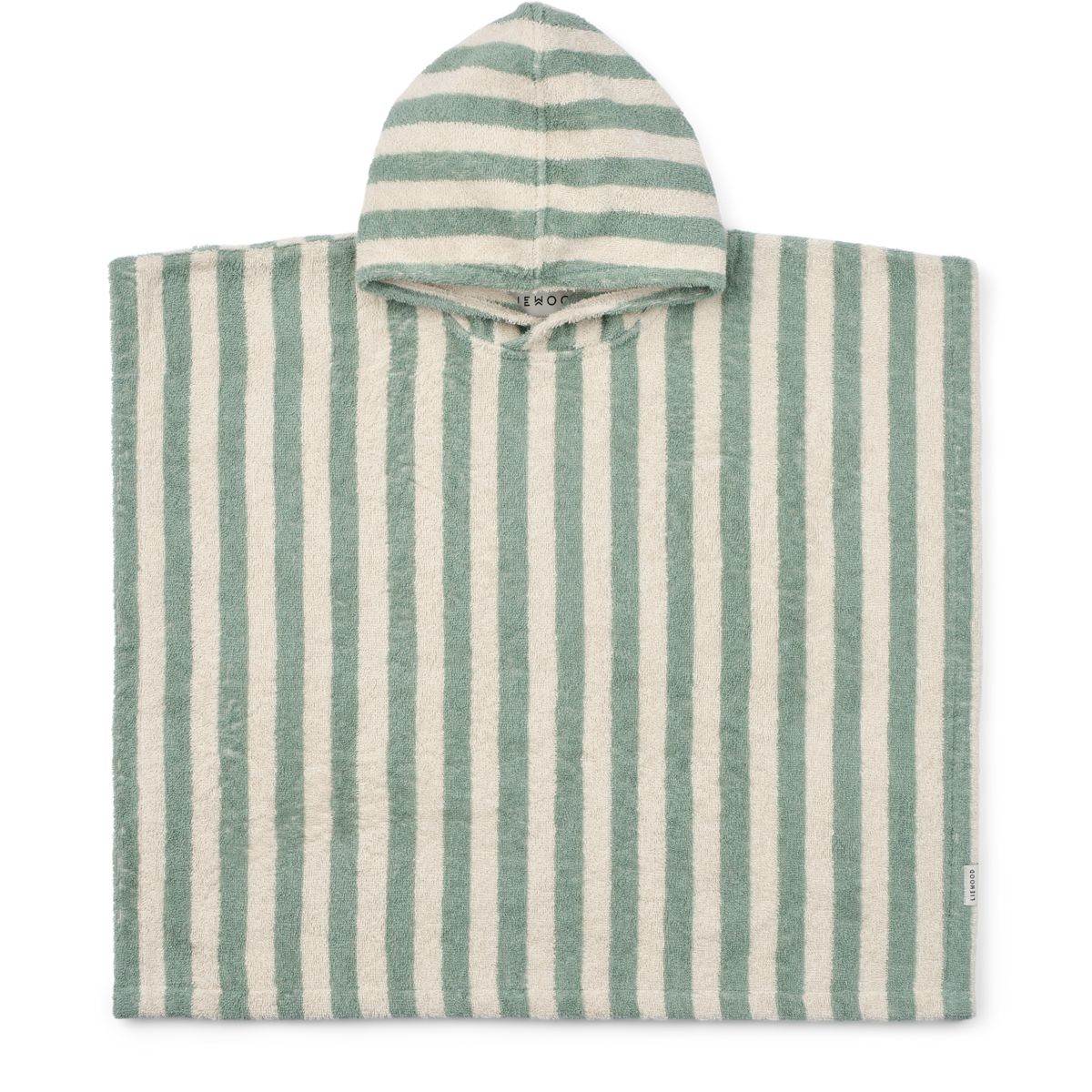 LIEWOOD Koi Terry Poncho - Peppermint / creme de la creme - Badekåbe / Poncho