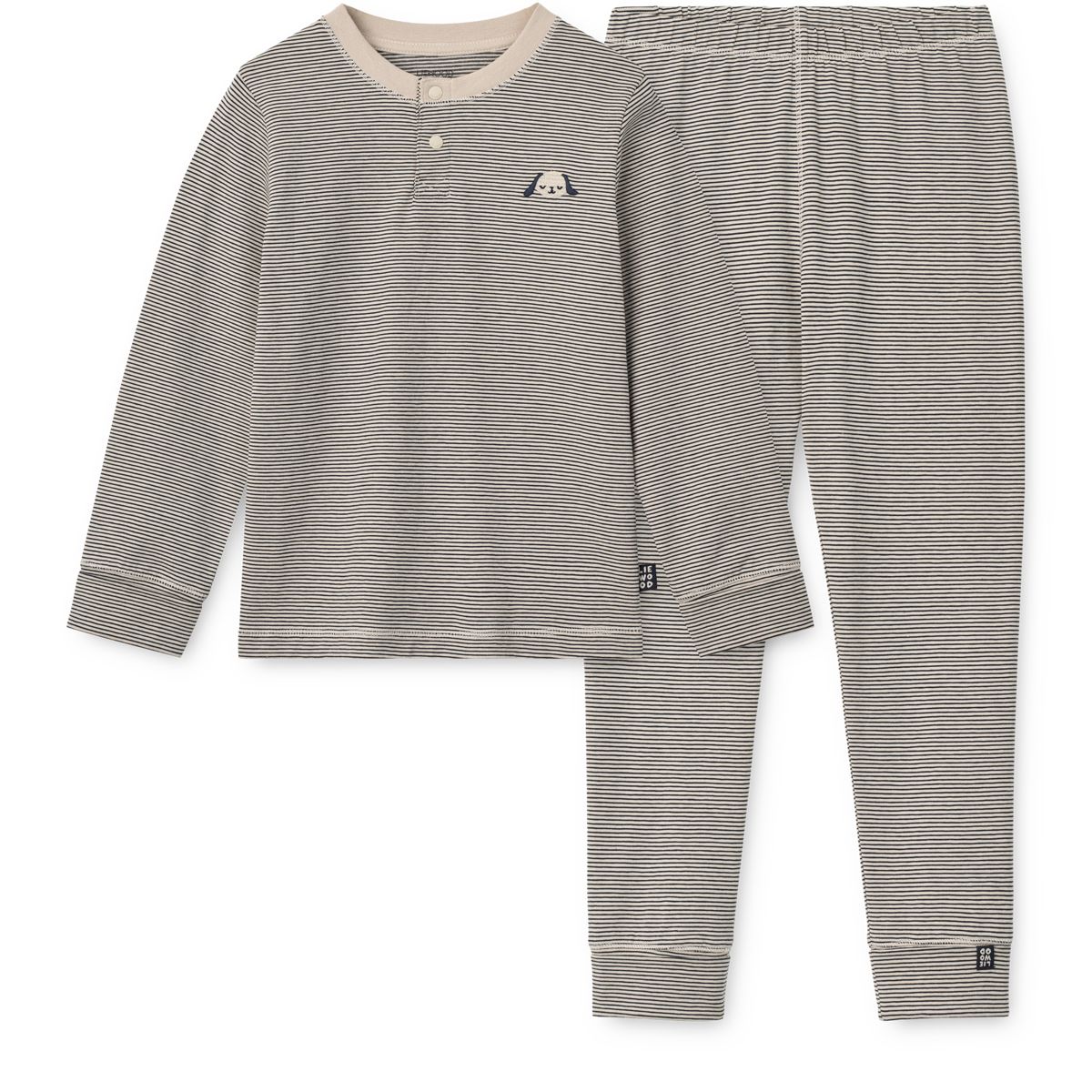 LIEWOOD WILHELM grow pyjamas med striber - Y/D Sandy / Classic navy stripe - Pyjamassæt
