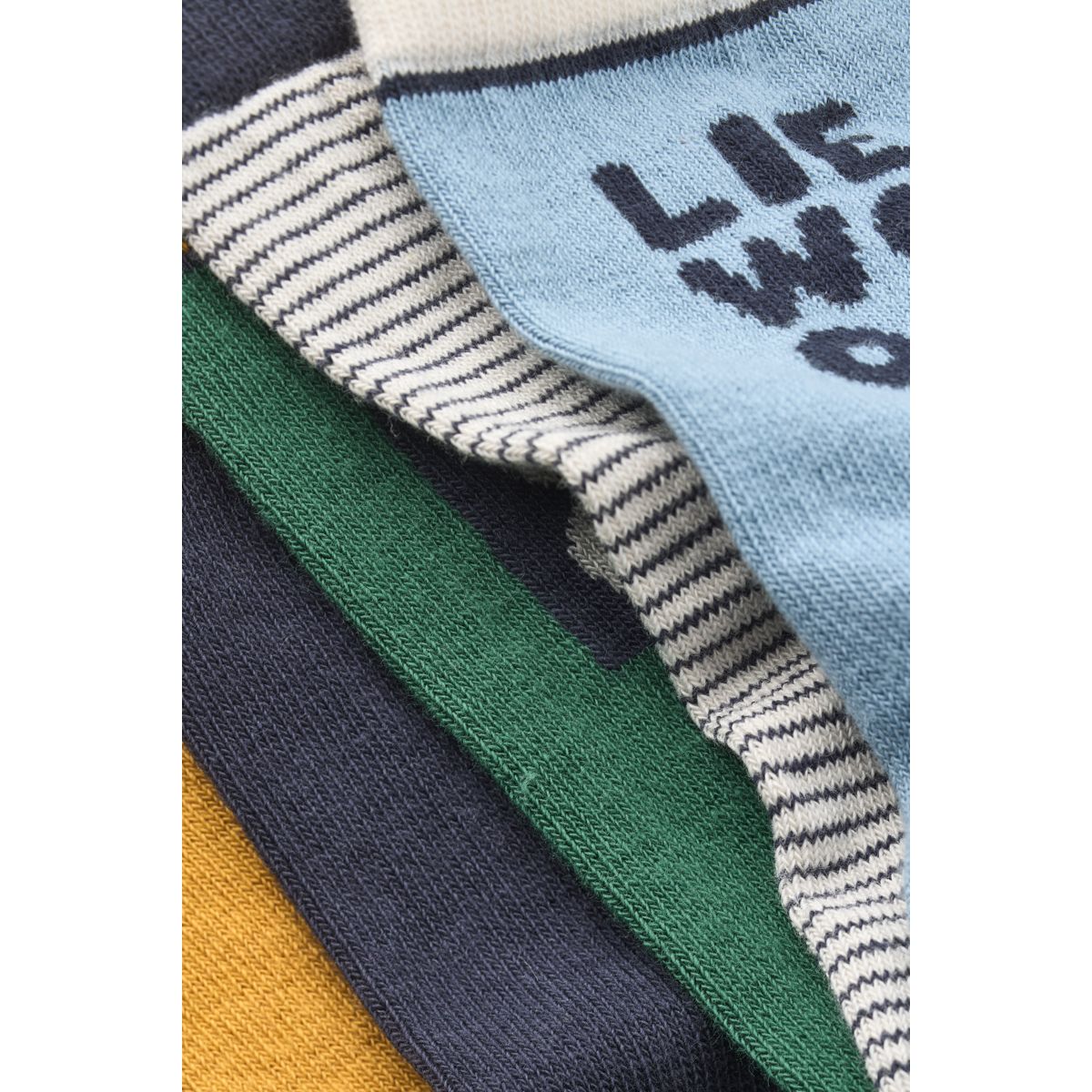 LIEWOOD SILAS strømper 5-pak - Beach blue mix - Sokker/Strømpebukser