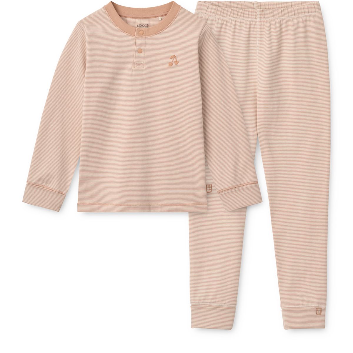LIEWOOD WILHELM grow pyjamas med striber - Y/D Sandy / Pale tuscany stripe - Pyjamassæt