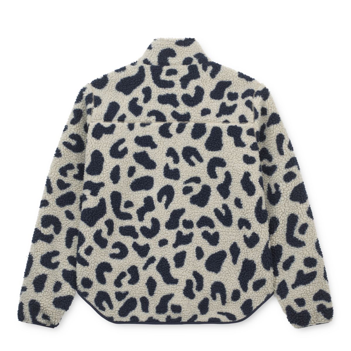 LIEWOOD NIVA Pile Jacket til voksne - Mega Leo mist / Classic Navy - Jakker