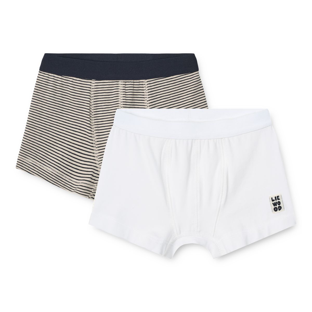 LIEWOOD MARVIN boxershorts 2-pak - Stripe /Crisp white mix - Boxershorts