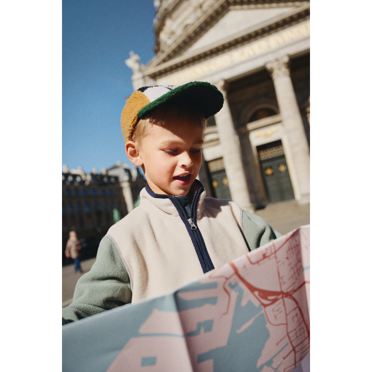 LIEWOOD RORY Kasket i Fleece - Classic navy multi mix - Hatte & Kasketter