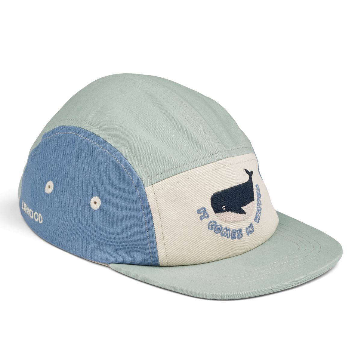 LIEWOOD Rory Kastet Med Print - Ice blue mix - Hatte & Kasketter