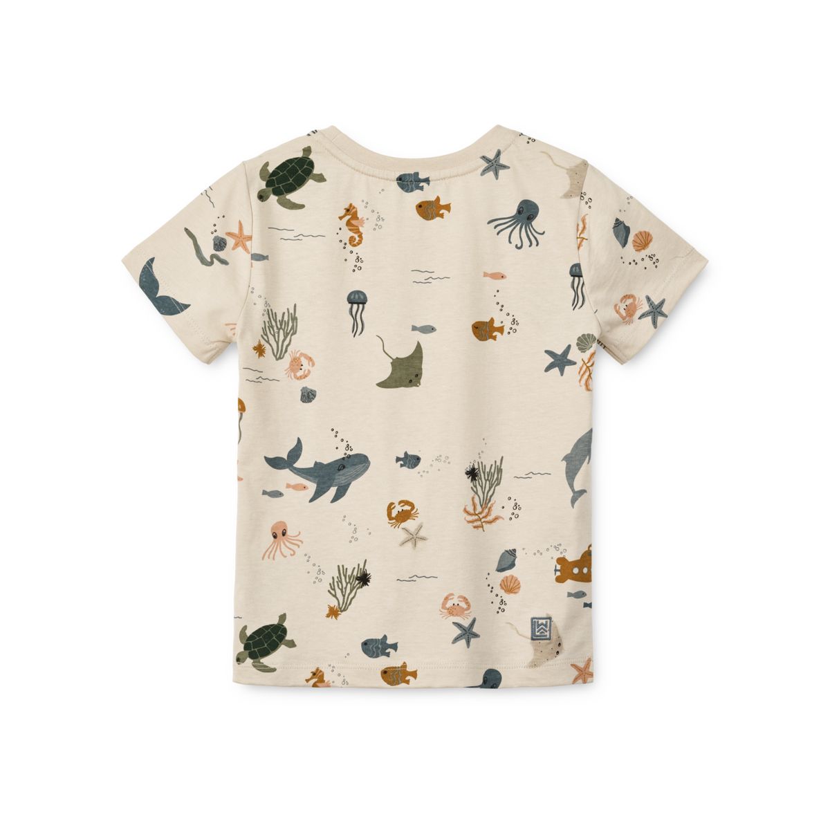 LIEWOOD APIA kortærmet t-shirt med print - Sea creature / Sandy - T-shirt