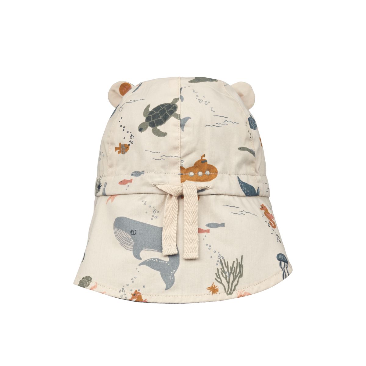 LIEWOOD Gorm vendbar solhat - Sea creature / Sandy - Hatte & Kasketter