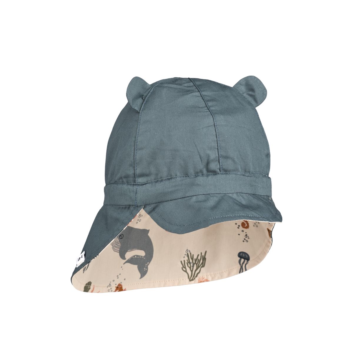 LIEWOOD Gorm vendbar solhat - Sea creature / Sandy - Hatte & Kasketter