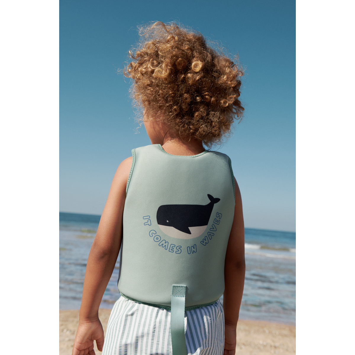 LIEWOOD Dove Badevest - It comes in waves / Peppermint - Svømmevest
