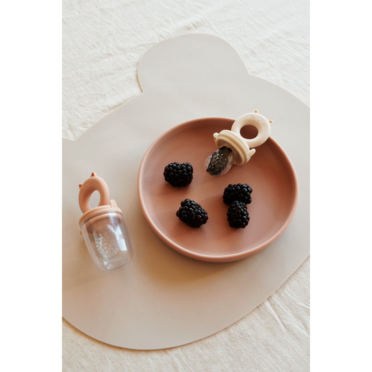 LIEWOOD Miranda madfeeder 2 stk - Tuscany rose / Apple blossom - Madsut