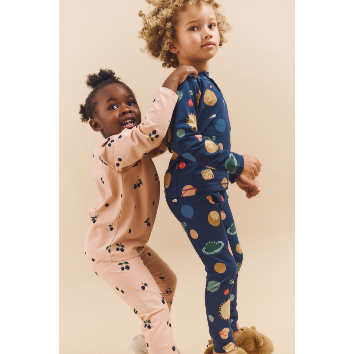 LIEWOOD WILHELM Mønstret Pyjamas - Mini Berry / Pale tuscany - Pyjamassæt