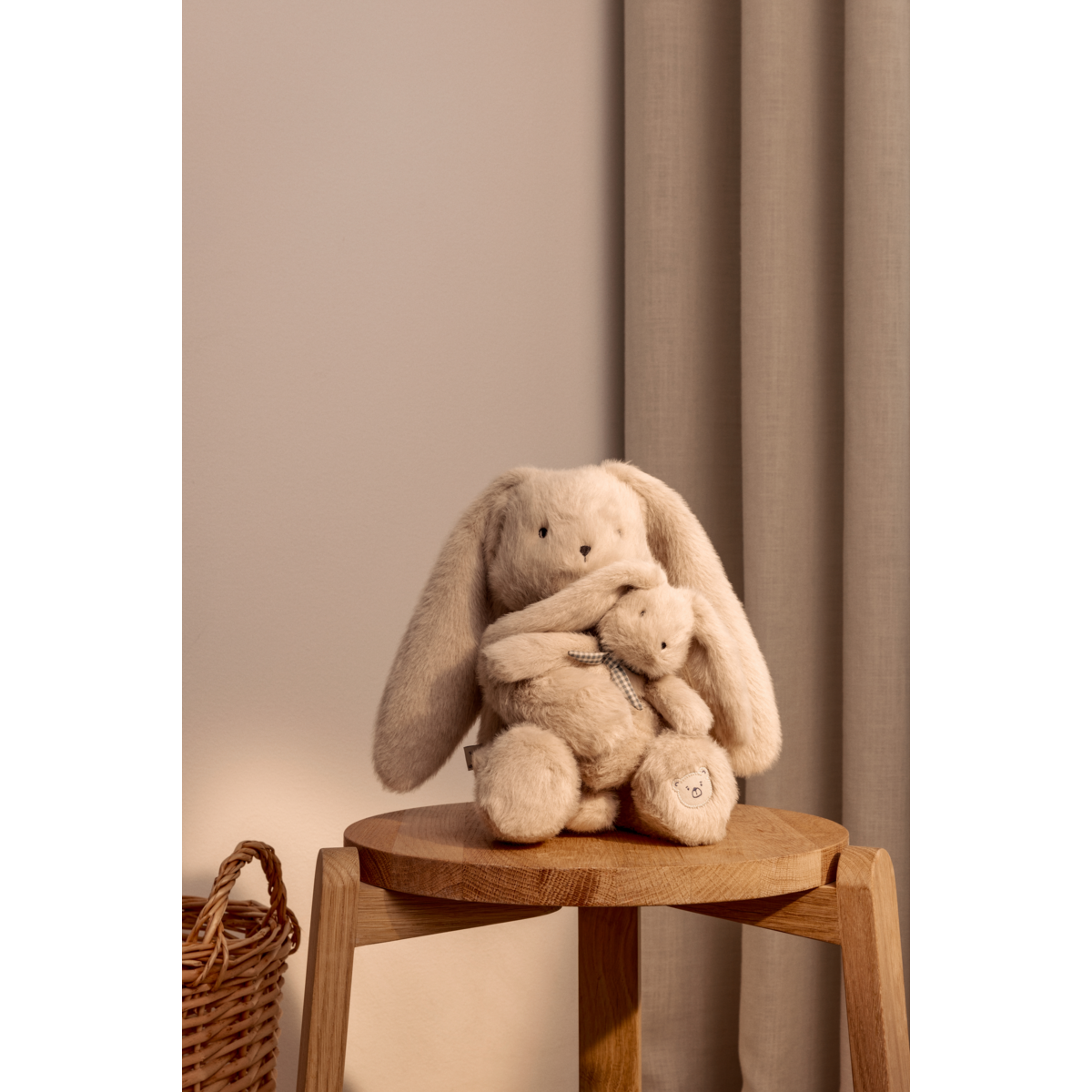 LIEWOOD BERTO & Baby Kaninbamse - Mist - Pile & Fleece