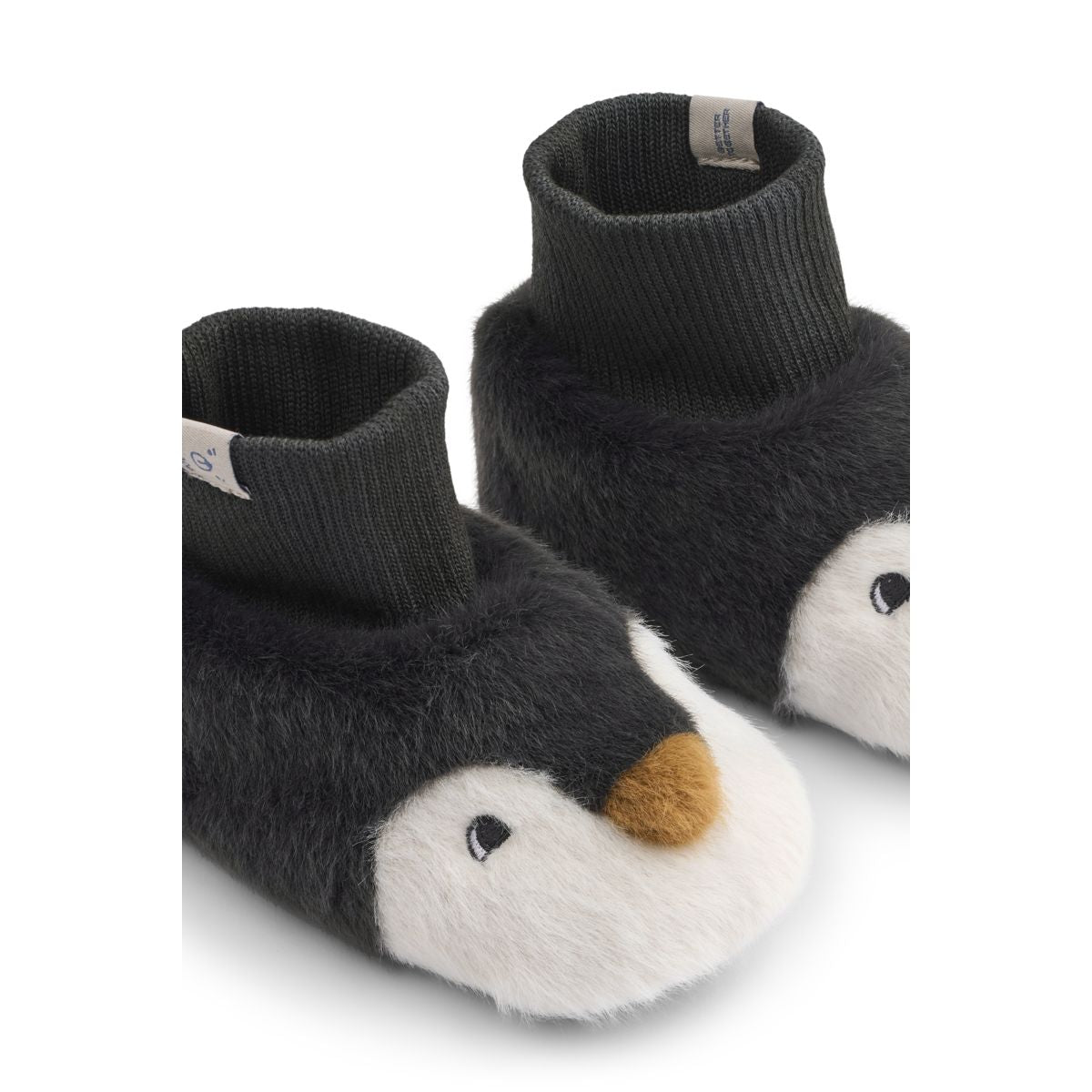 LIEWOOD BETH Pingvinhjemmesko i Plys - Sandy / Dark grey - Sutsko