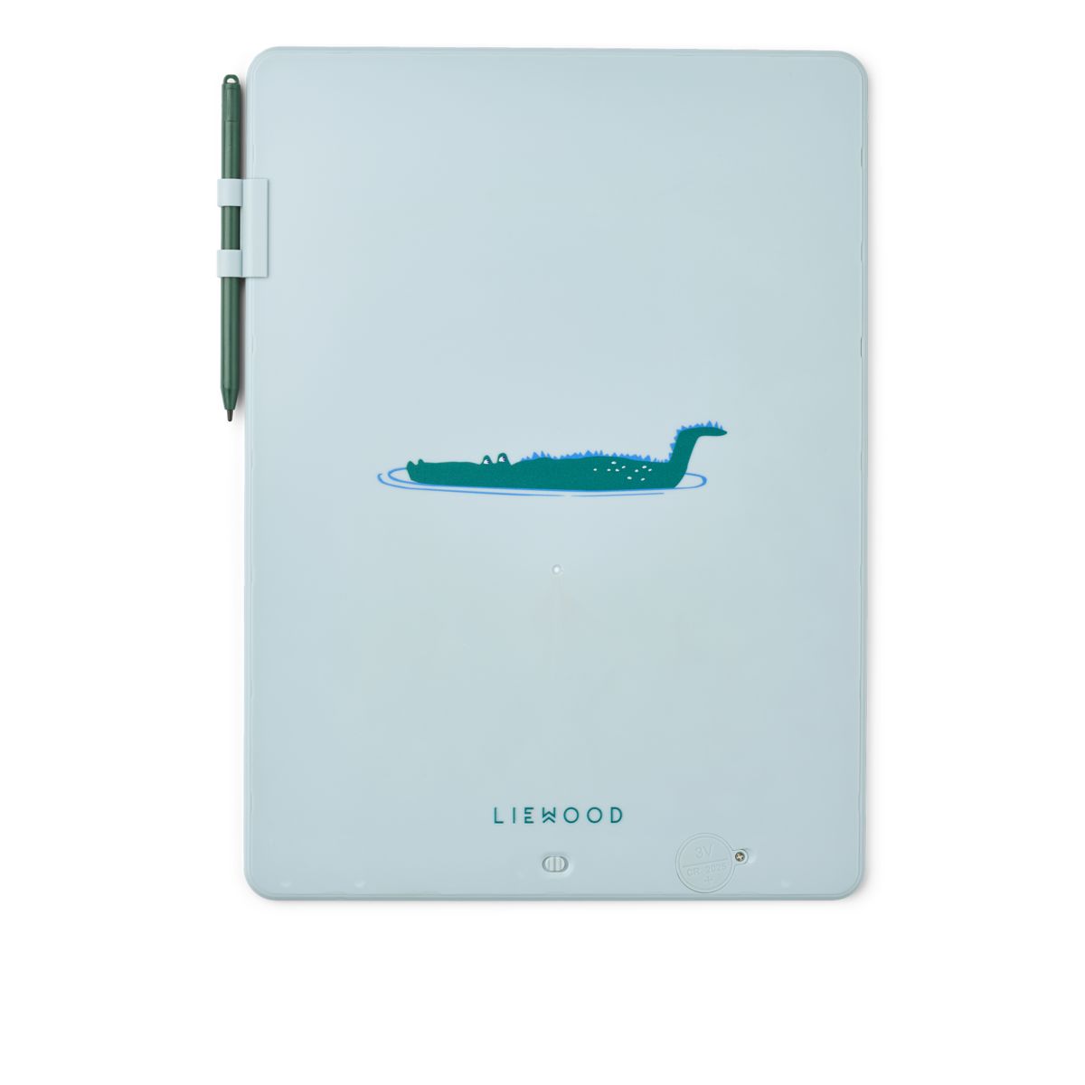 LIEWOOD ZORA LCD-tegnetavle 13,5 tommer - Croco / Dove blue - Kreativt legetøj