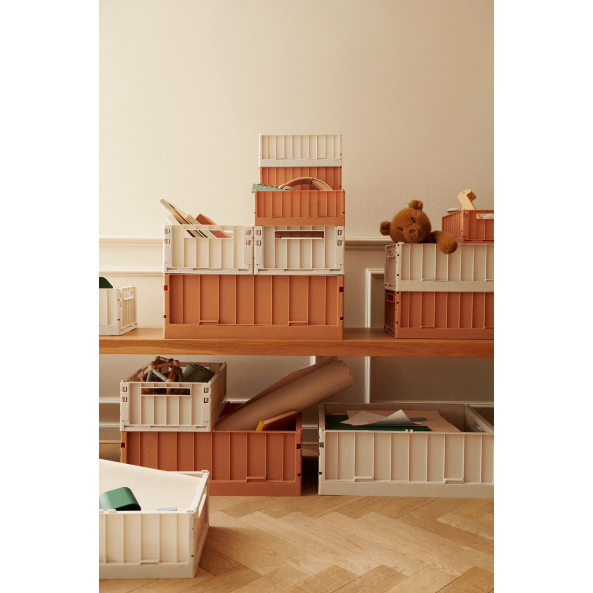 LIEWOOD Weston lille opbevaringskasse 2-pak - Tuscany rose - Opbevaringskasser