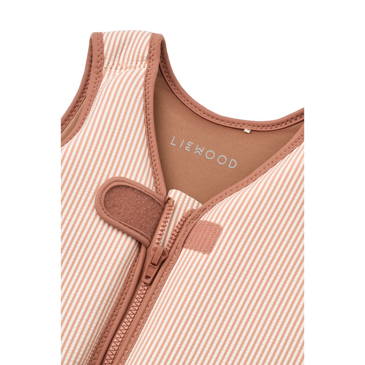 LIEWOOD DOVE Badevest i bæk-og-bølge - Y/D stripe Pale tuscany / Creme de la creme - Svømmevest