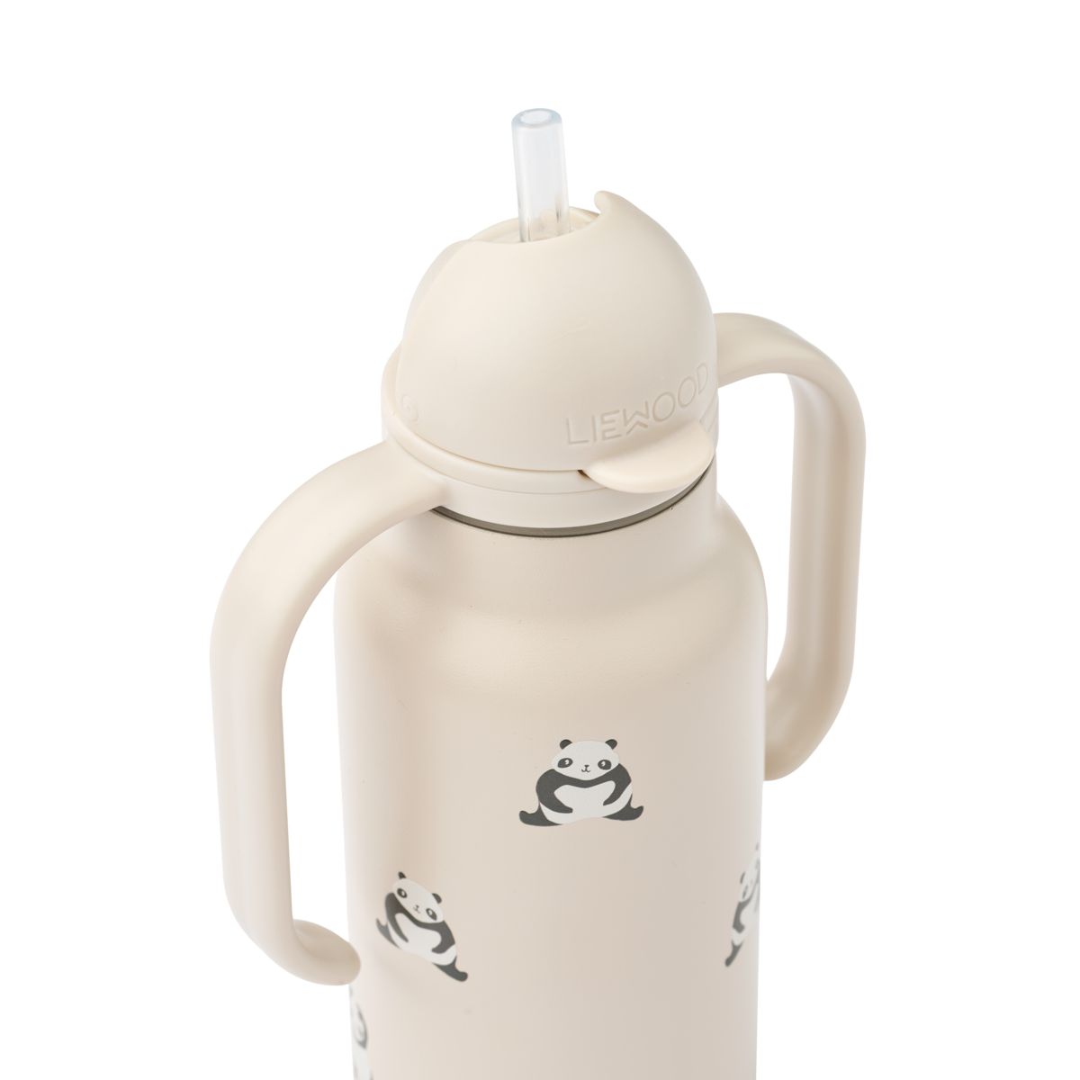 LIEWOOD KIMMIE vandflaske i stål 250 ml - Mini panda / Sandy - Vandflaske