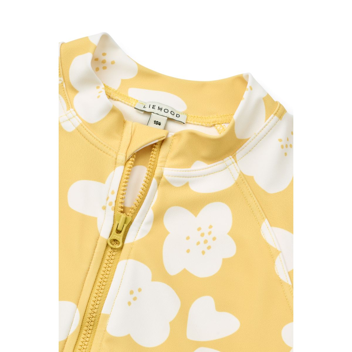 LIEWOOD Max Svømmedragt med UV Beskyttelse - Flower / Lemon yellow - Badedragt