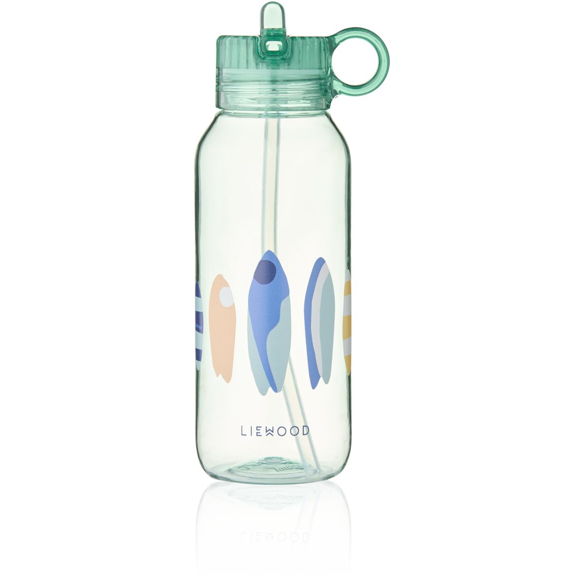 LIEWOOD YANG tritan vandflaske 500 ml - Boards / Light peppermint - Vandflaske