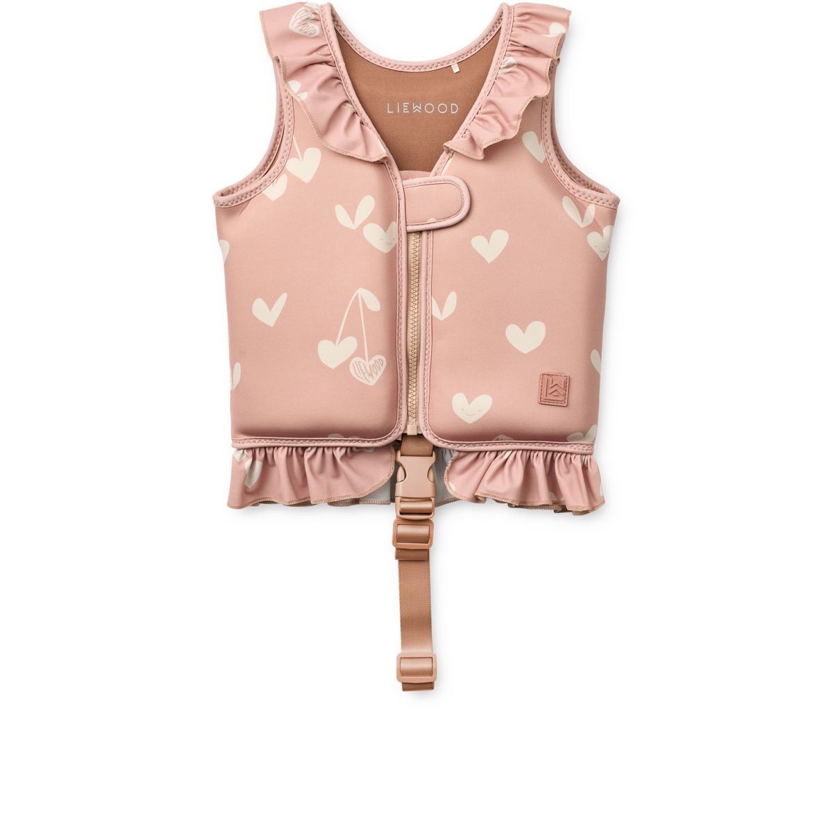 LIEWOOD Dove Badevest med flæser - Sweethearts / Pale tuscany - Svømmevest