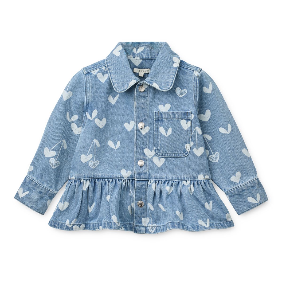 LIEWOOD KENZA Denimskjorte Med print - Sweethearts / light blue denim - Jakke