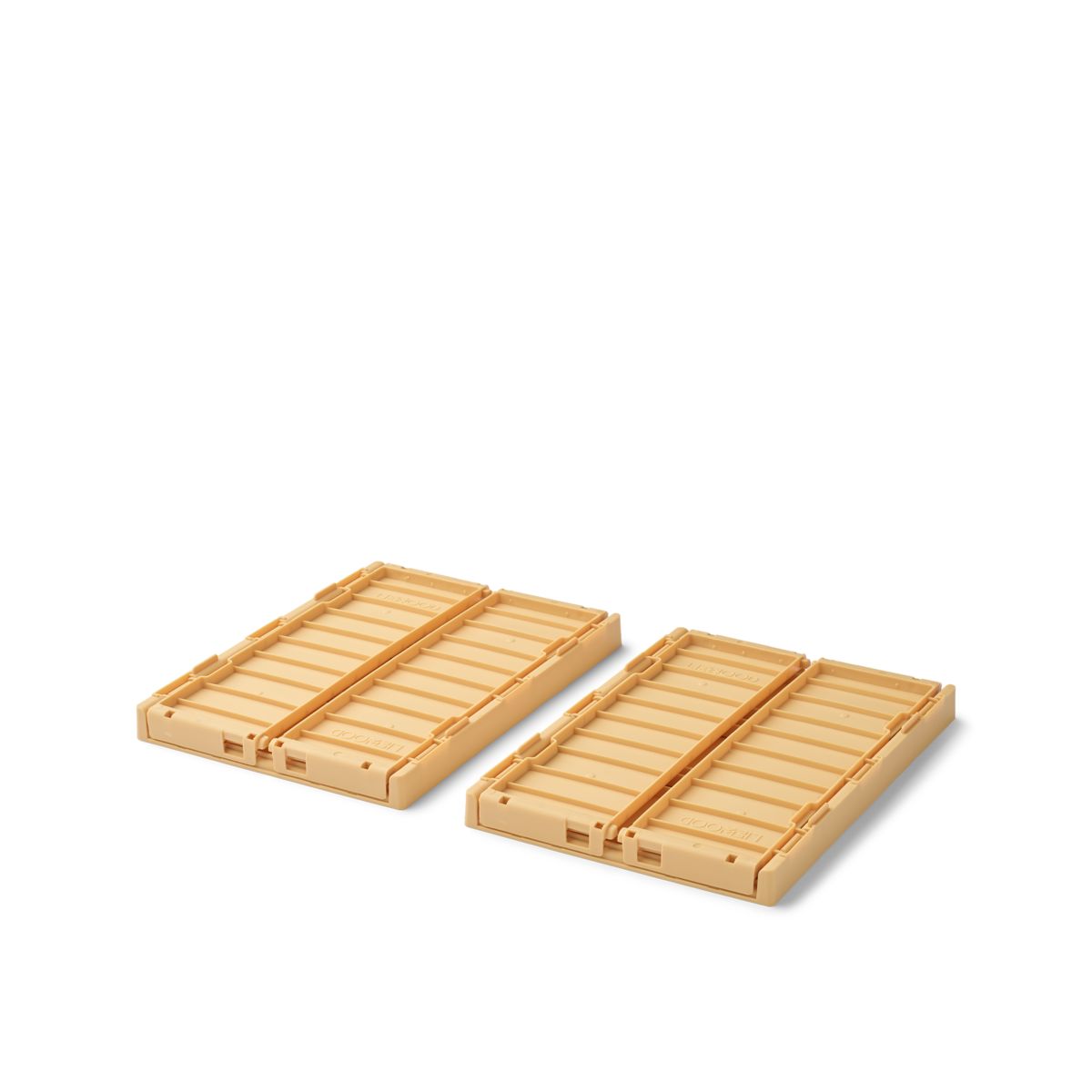 LIEWOOD Weston lille opbevaringskasse 2-pak - Lemon yellow - Opbevaringskasser