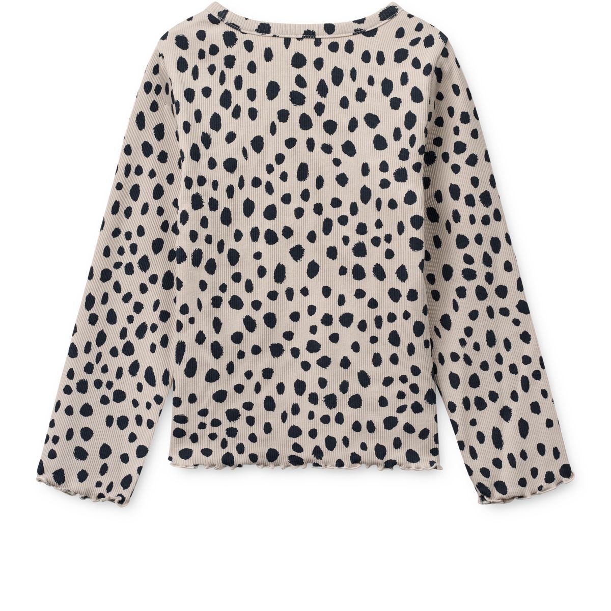 LIEWOOD NIEVE Langærmet Rib T-shirt Med Print - Leo spots / Mist - T-shirt
