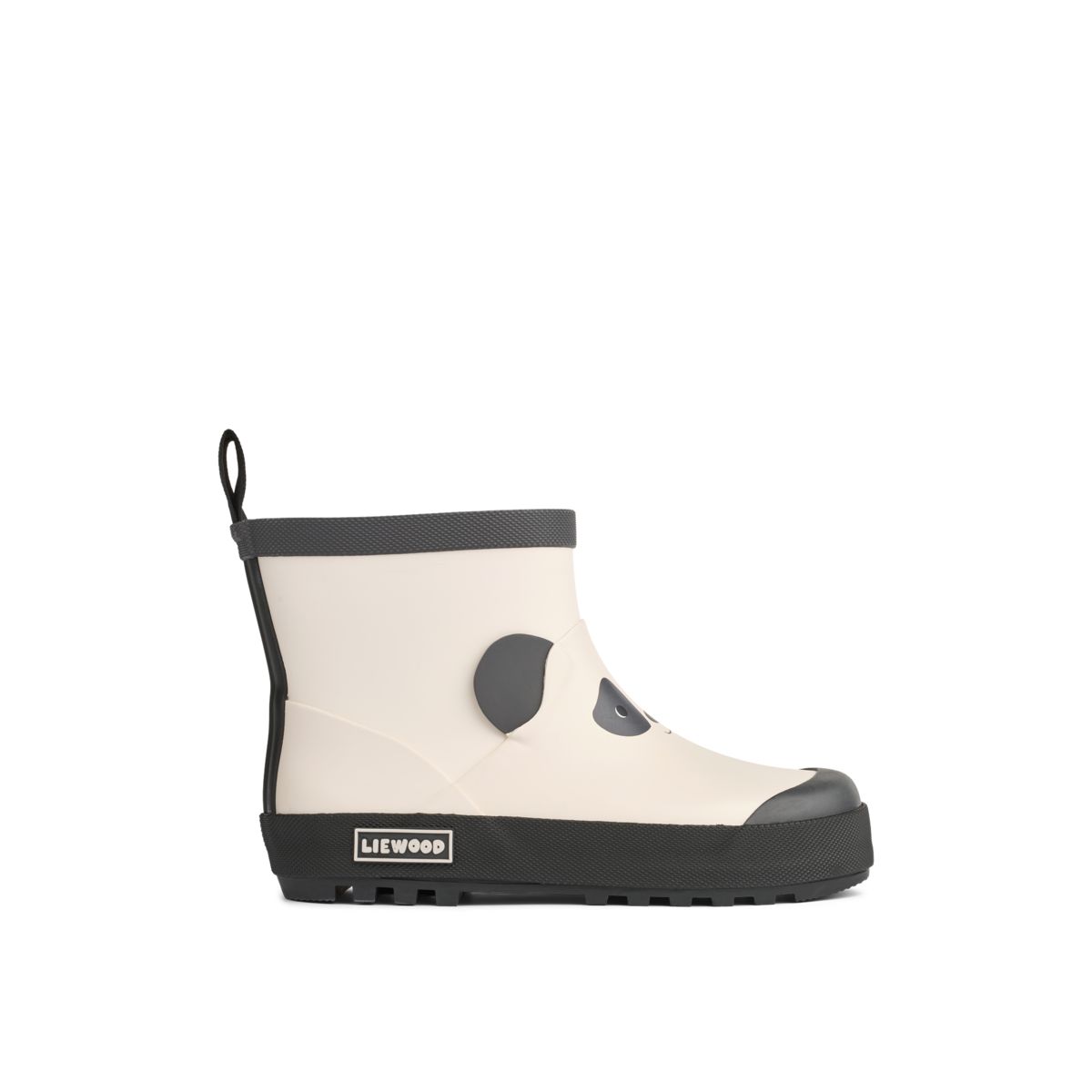 LIEWOOD TEKLA Kort Panda Gummistøvler - Sandy / Dark grey - Gummistøvler
