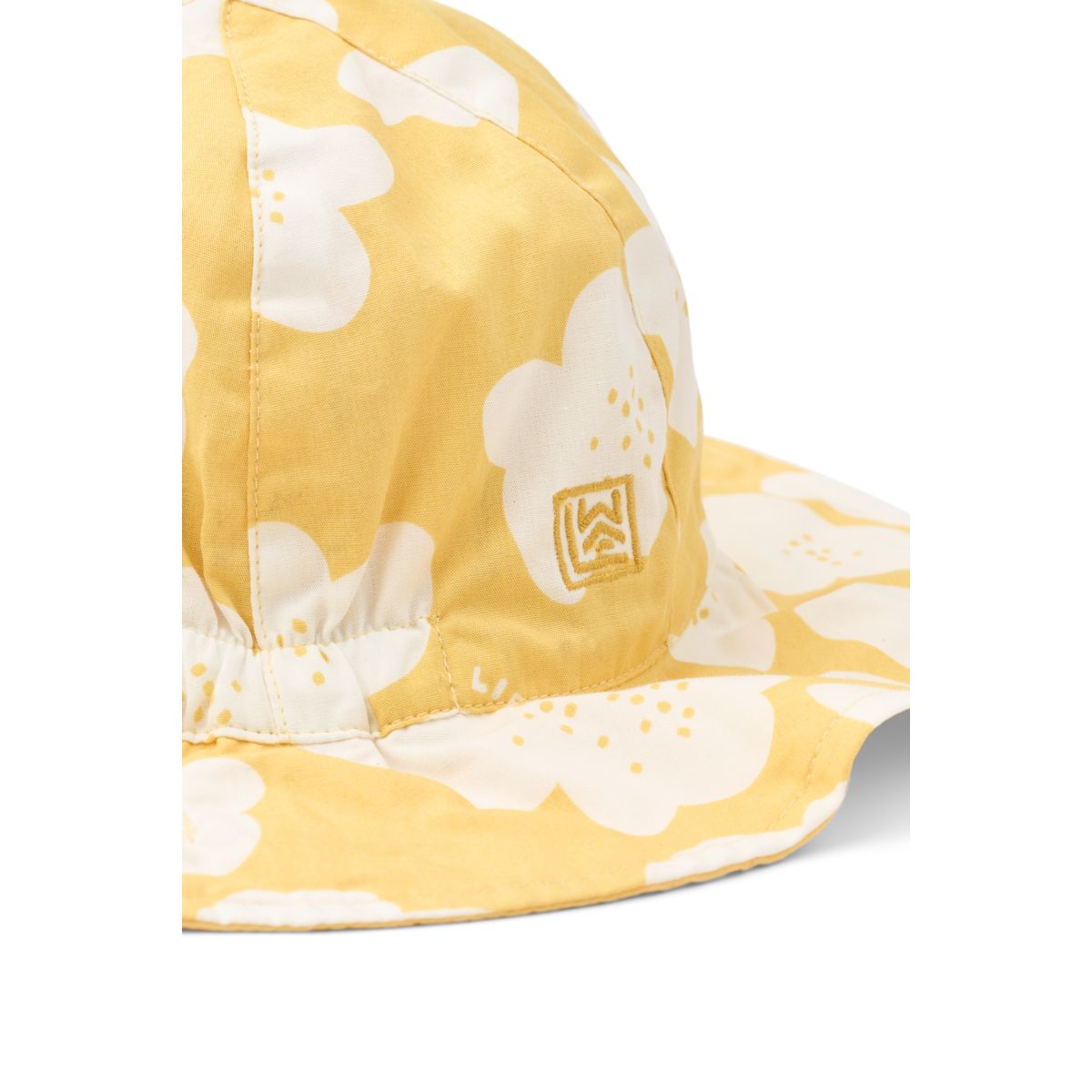 LIEWOOD Amelia vendbar solhat - Flower / Lemon yellow - Hatte & Kasketter