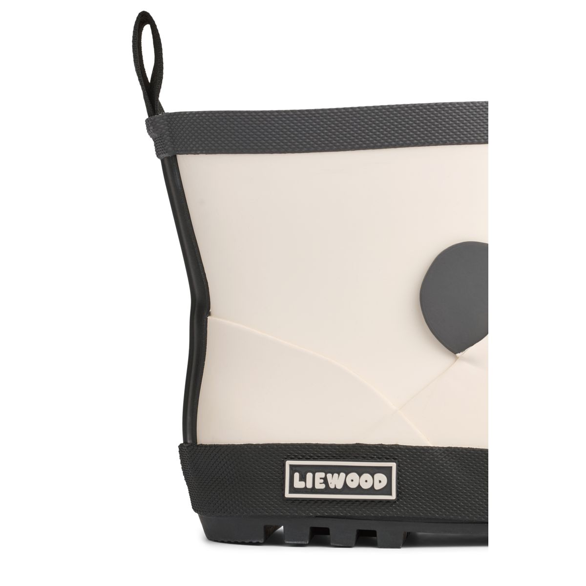 LIEWOOD TEKLA Kort Panda Gummistøvler - Sandy / Dark grey - Gummistøvler