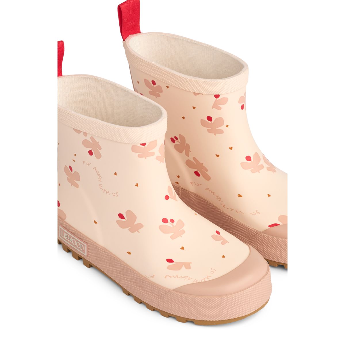 LIEWOOD Tekla kort regnstøvle med print - Mini Butterfly / Apple blossom - Gummistøvler