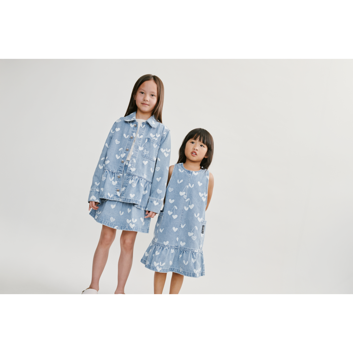 LIEWOOD KENZA Denimskjorte Med print - Sweethearts / light blue denim - Jakke