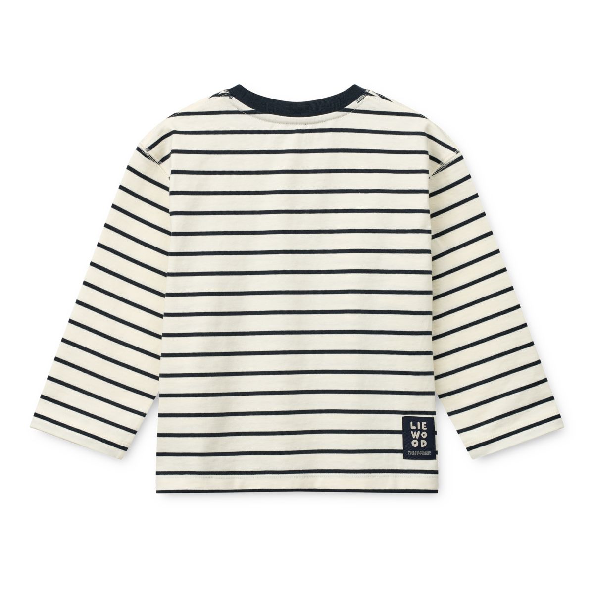 LIEWOOD TYLER Stribet Langærmet T-shirt - Y/D stipes Classic navy / Creme de la creme - T-shirt