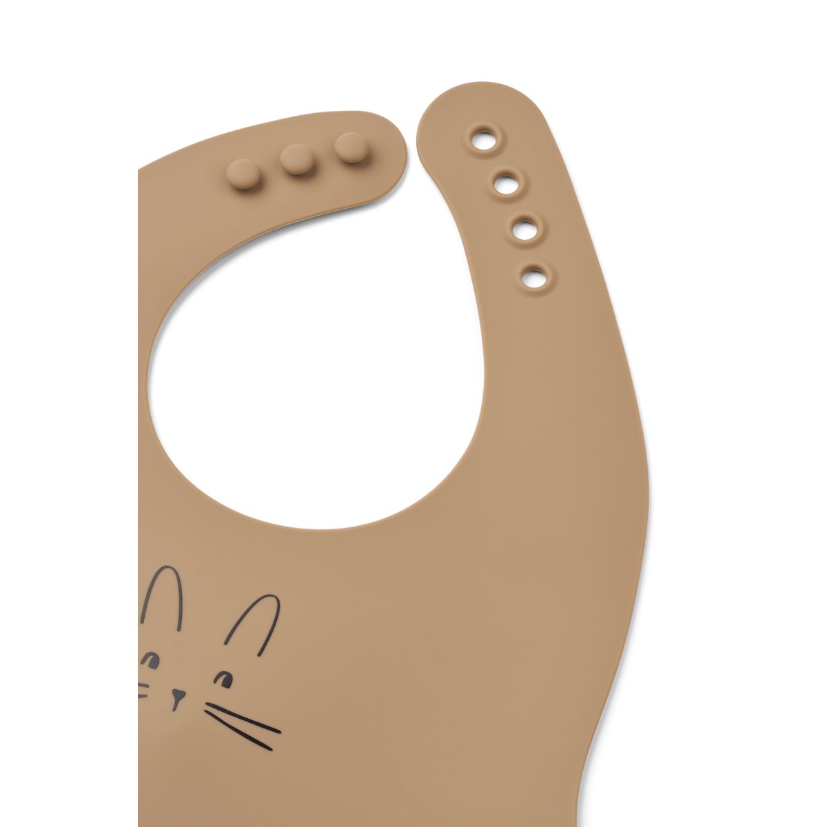 LIEWOOD EMBER Mønstret Hagesmæk 2 stk - Rabbit Sandy / Oat - Hagesmæk