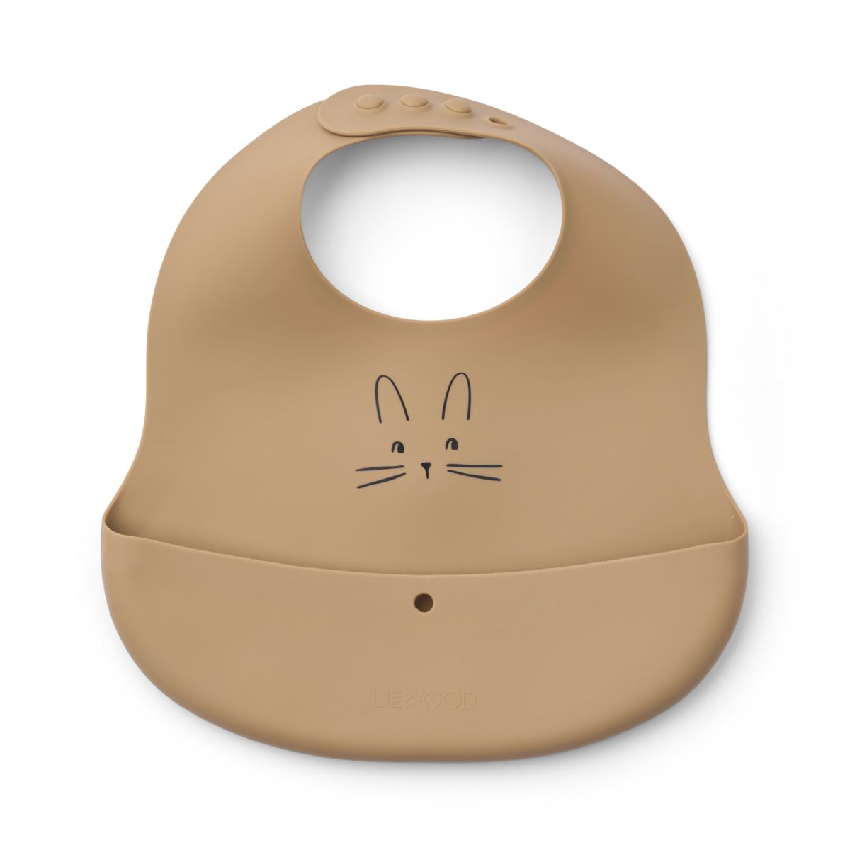 LIEWOOD EMBER Mønstret Hagesmæk 2 stk - Rabbit Sandy / Oat - Hagesmæk