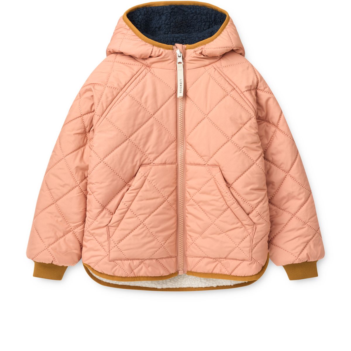 LIEWOOD Jackson Vendbar Termojakke - Tuscany rose / Midnight navy - Jakker