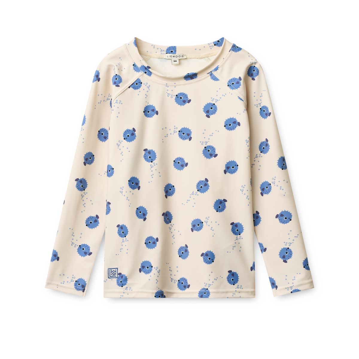 LIEWOOD Noah Mønstret Langærmet Bade-T-Shirt - Pufferfish / Sandy - Svømmetrøje