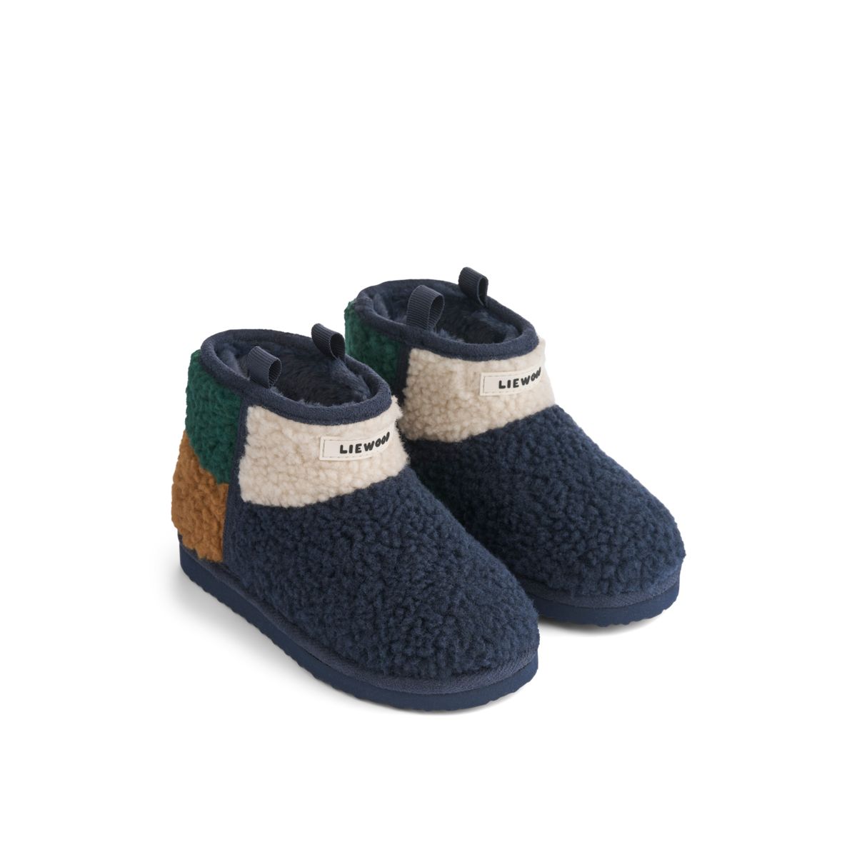 LIEWOOD ALBI fleecestøvle - Classic navy multi mix - Sko