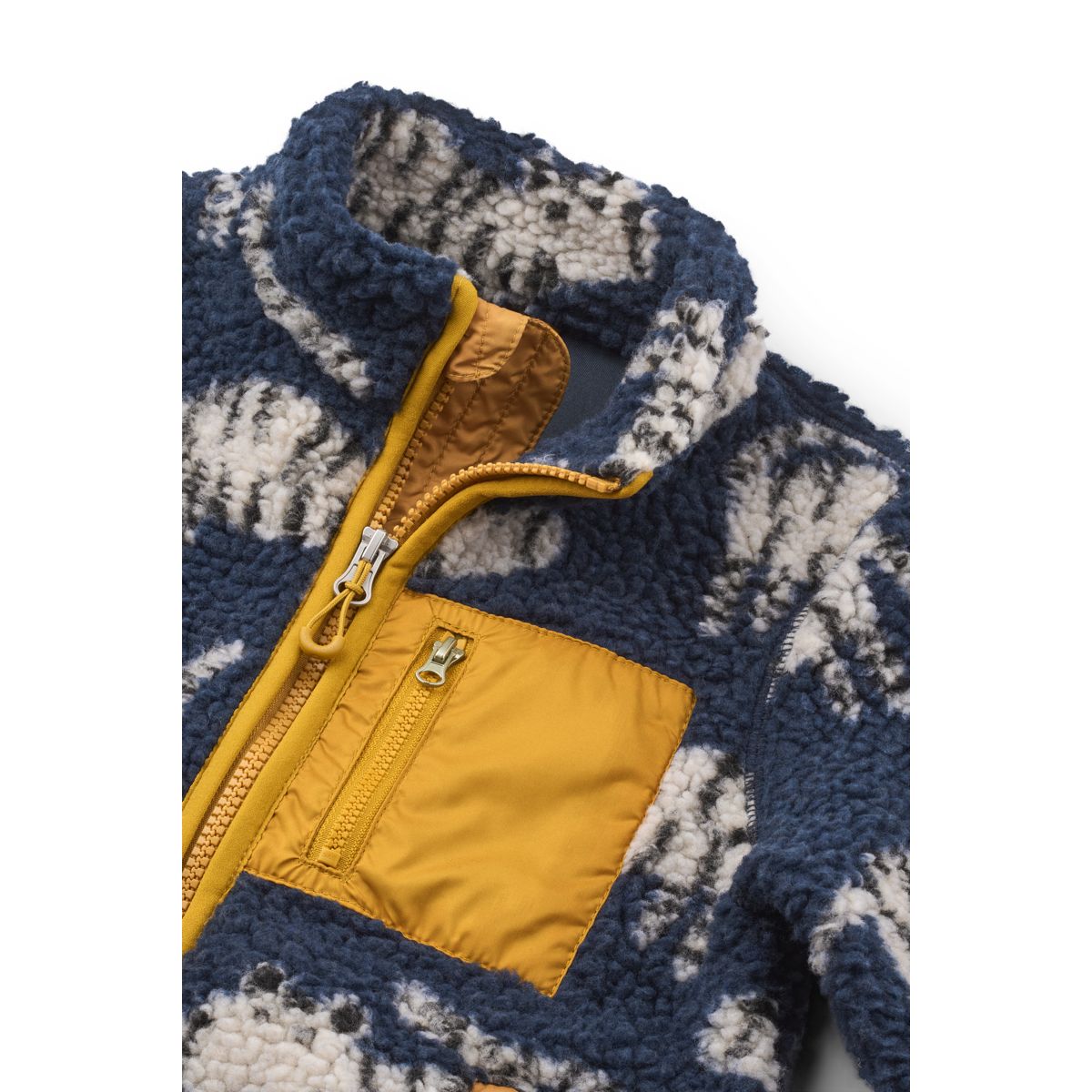 LIEWOOD Nolan Fleecejakke - Tiger / Classic navy - Jakker
