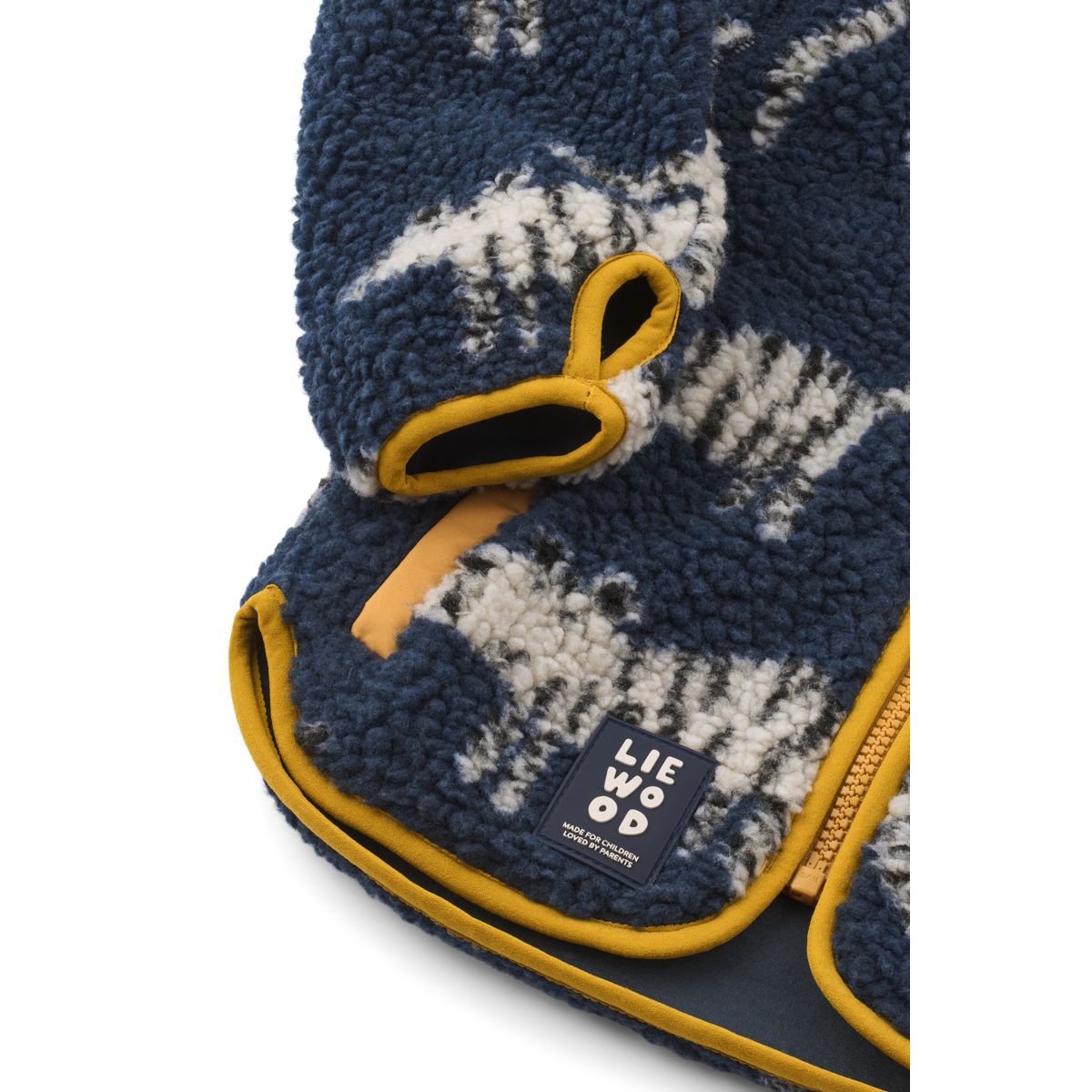 LIEWOOD Nolan Fleecejakke - Tiger / Classic navy - Jakker
