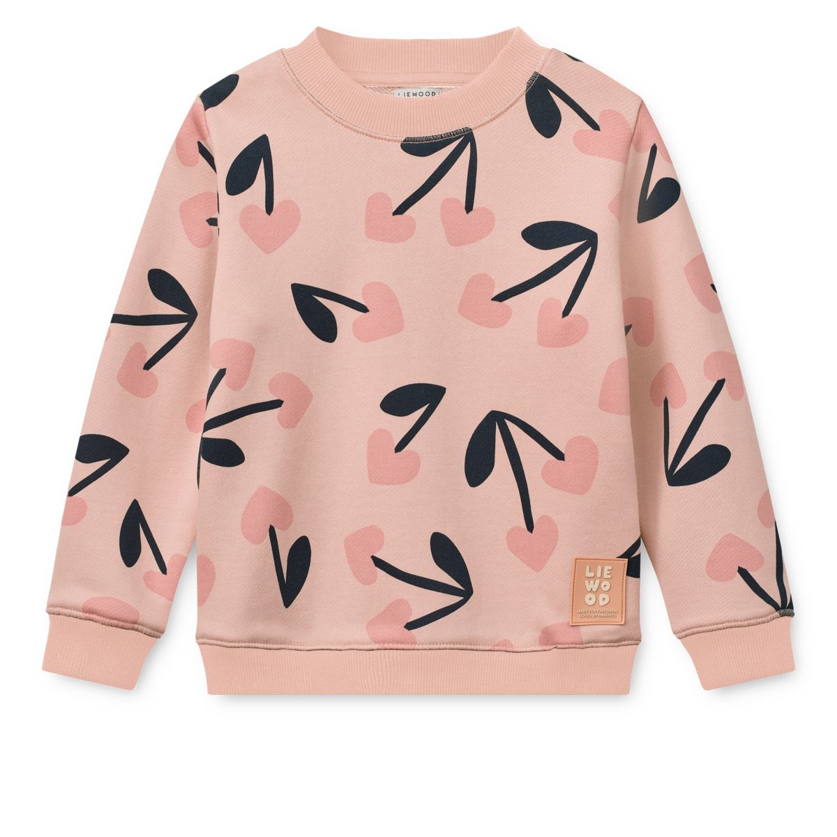 LIEWOOD RIDLEY sweatshirt med print - Mega Cherry heart / Rosey - Sweatshirts