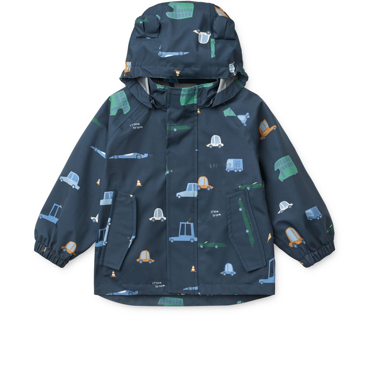 LIEWOOD Manu Regntøjssæt - Cars / Classic navy - Sæt